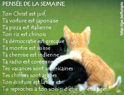 pensée de la semaine