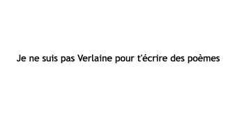 je ne suis pas.....